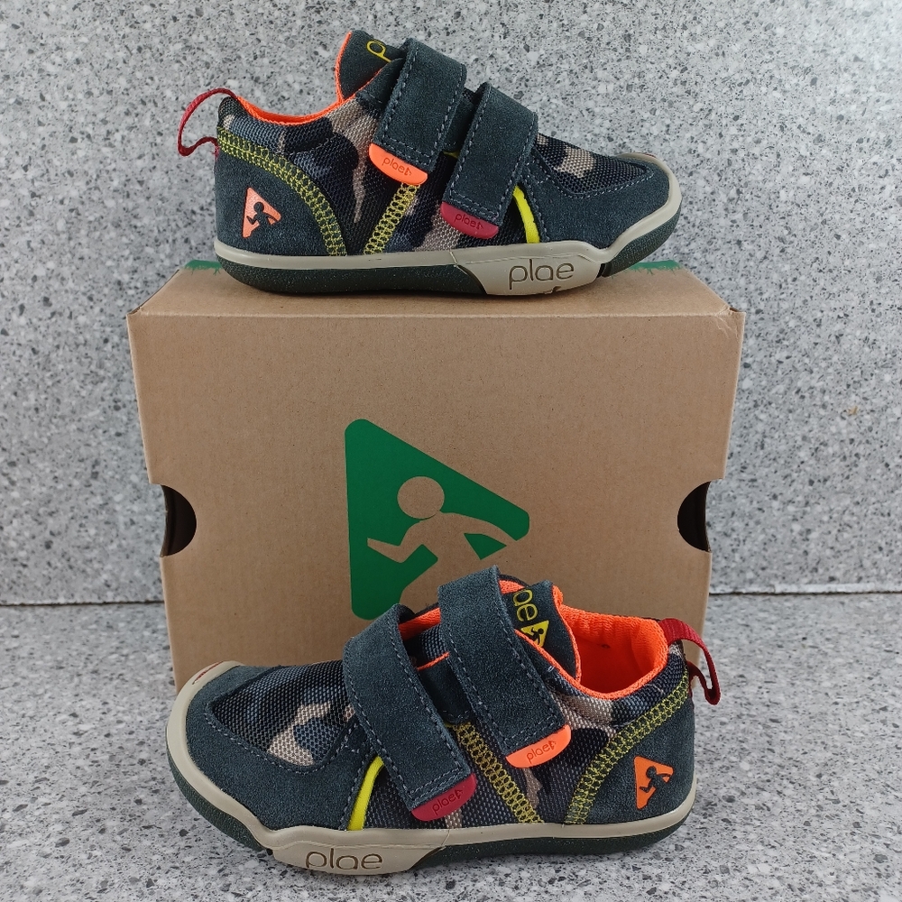 PLAE Ty Toddler Kids Sneakers Camo Shoes Size 8T